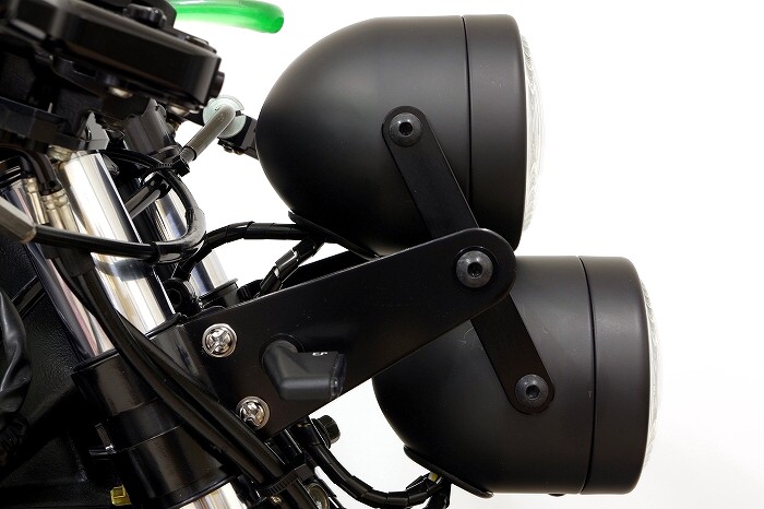 バイク　ヘッドライト　バグアイヘッドライト＋縦目2灯化キット